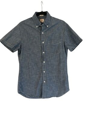 J. Crew Men’s Short-Sleeve Chambray Button-Down Shirt